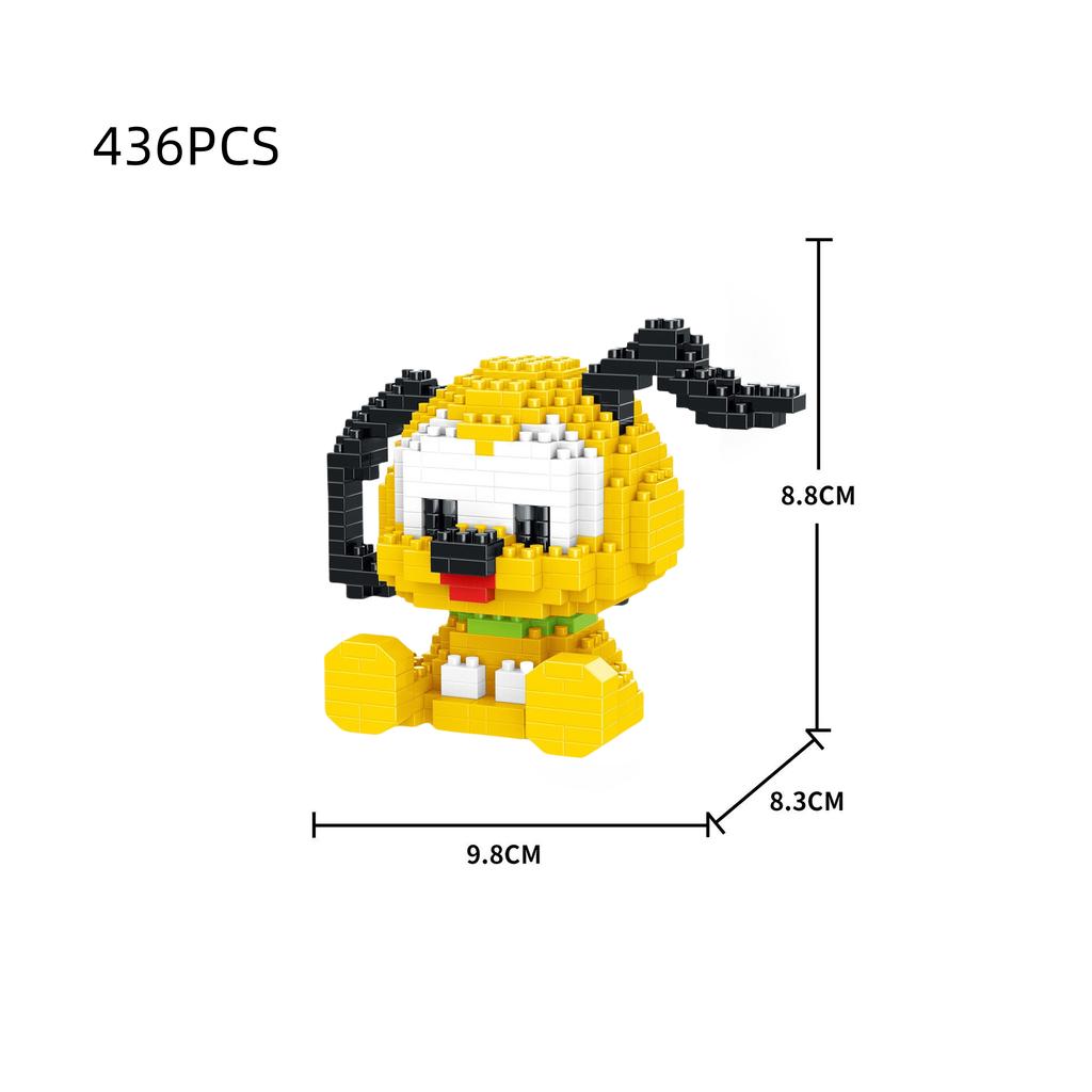 Cute Particle Building Blocks Toys Mickey Minnie Mickey Mouse Building Blocks Assembly Toys Birthday Gifts Halloween Christmas