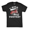 Mens Funny T Shirts Who Tooted Sarcastic Train Fart Joke Tee For Men