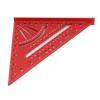 Pătrat de căprior de 7 inci la 90 de grade, raportor, aliaj de aluminiu, riglă triunghiulară pentru prelucrarea lemnului, multiunghi