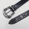 Crocodile Pattern Scorpion Rivet Leather Belt, Punk Y2K Unisex