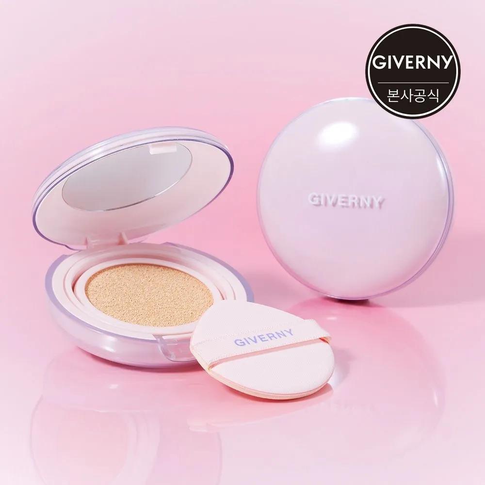Giverny Dewey Glassy Cushion 13g (Main Product + Refill) 23NW Medium Beige