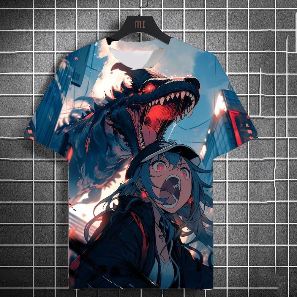 

Футболки в стиле самурайской девушки в японском стиле, принт, индивидуальность, аниме-футболка, мужская и женская, с коротким рукавом, топ, модная мужская одежда 6XL