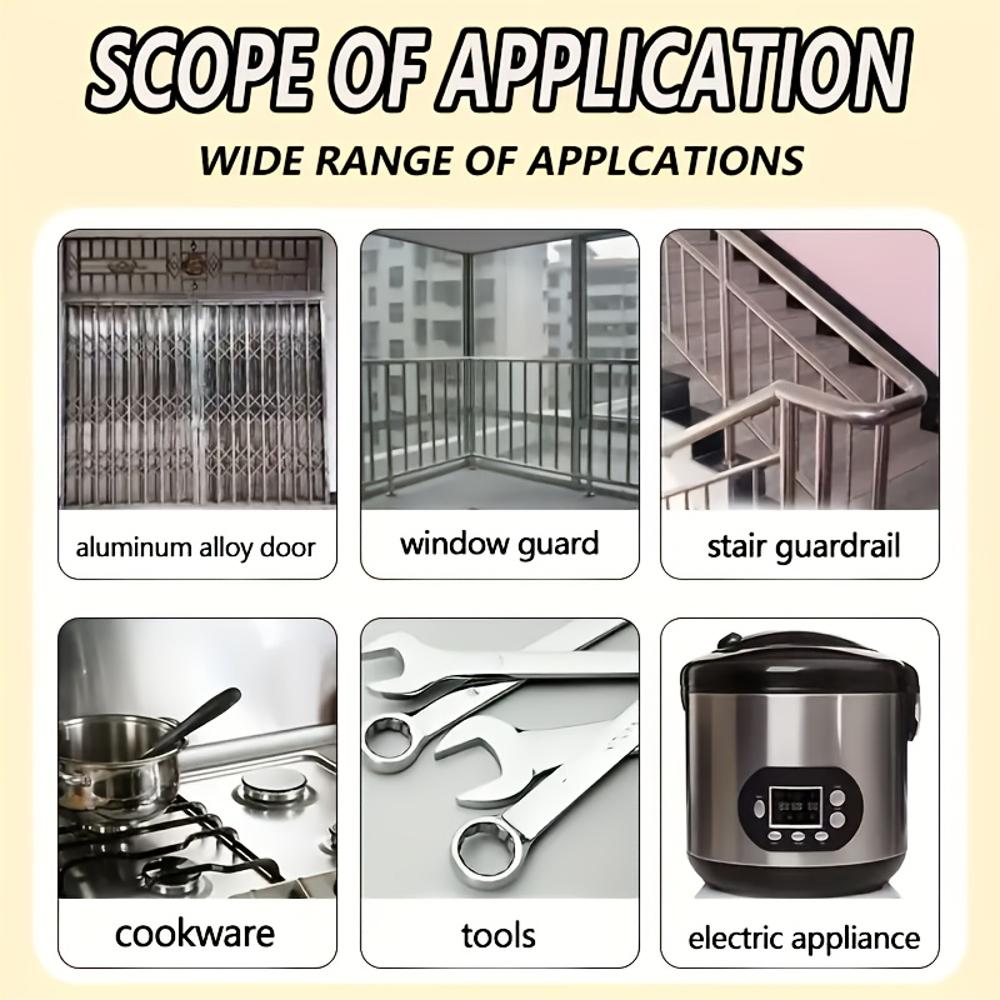 Multi-functional metal polishing paste, metal iron powder remover, scratch repair cream, oxide layer disappearance, suitable for