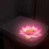 Nachtleuchtfarben Die blühende Lotusblume im Wohnzimmer, Esszimmer, Heimdekoration, Hintergrundwand, Wandaufkleber