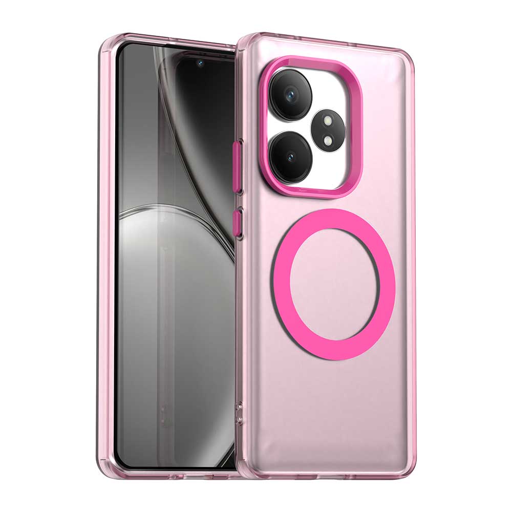 

Для OPPO Realme GT 6 6T Тонкий Противоударный Ударопрочный Матовый Чехол для Телефона с Магнитным Креплением и Защитой от Отпечатков Пальцев Realme GT 6 China красный