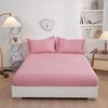 New Cotton Pure Cotton 13372 Solid Color Twill Jet Mattress Plain Mattress Protective Cover Non-slip Sheet Mattress