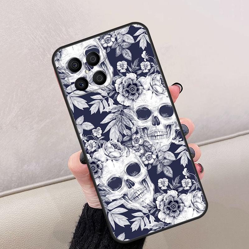 Horror Skull Gothic For Honor Magic 8 6 7 Pro Case For Honor 400 Lite 200 50 70 90 X8c X8b X9a X9b X9c X9d Win RT