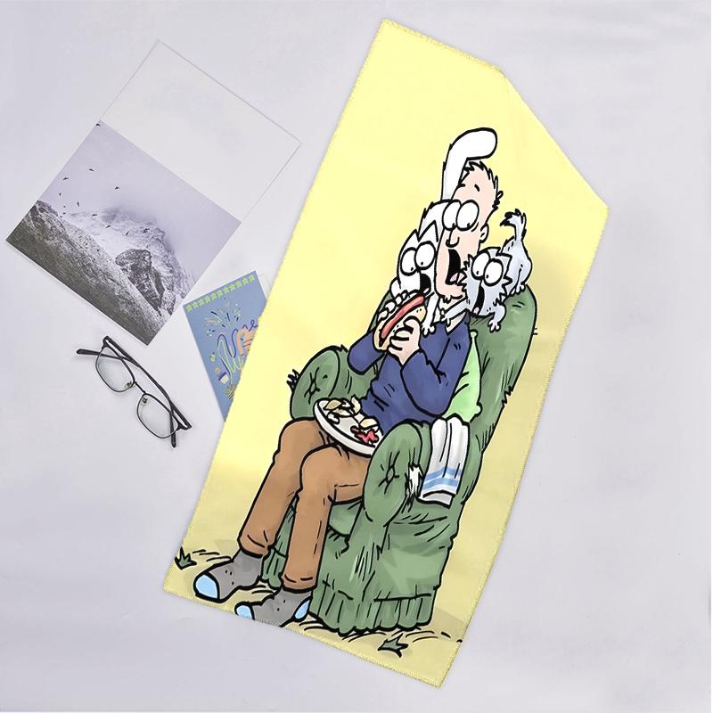 Simon'S Cat Fashion Beach Towel: Ideal for Summer Adventures Soft, absorbent and quick drying suitable for swimming and bathing