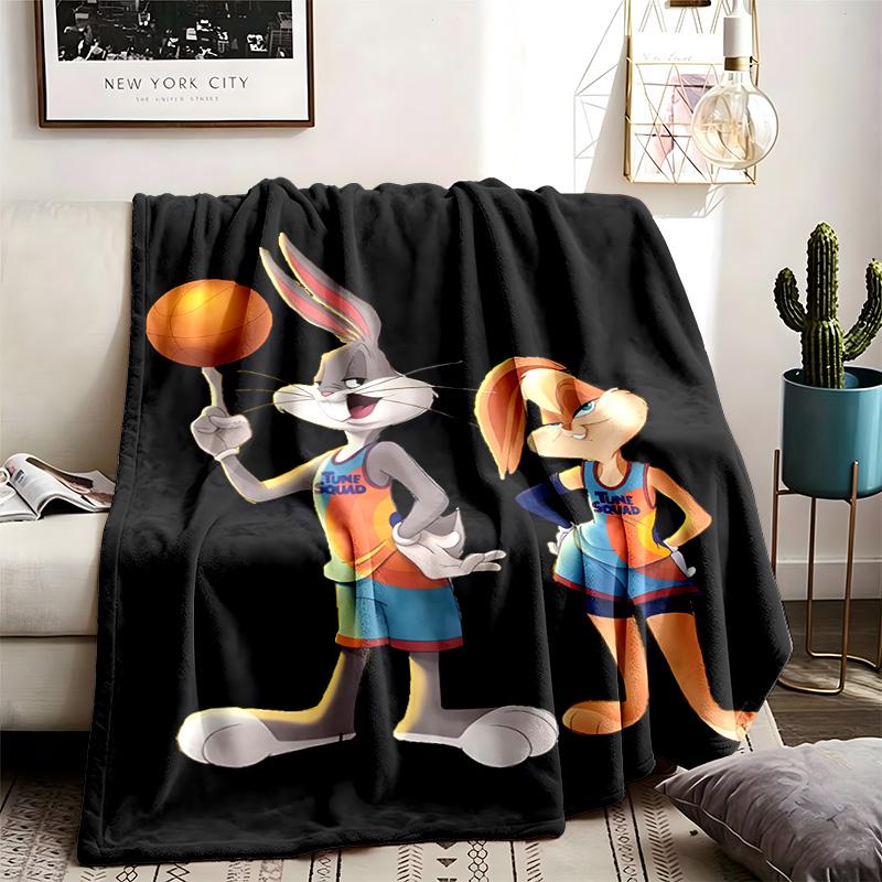 Looney Tunes Theme Blanket Suitable For The Sofa Camping And Travel Made Of Soft Flannel Material An Ideal Gift For Occasions Such As Birthday