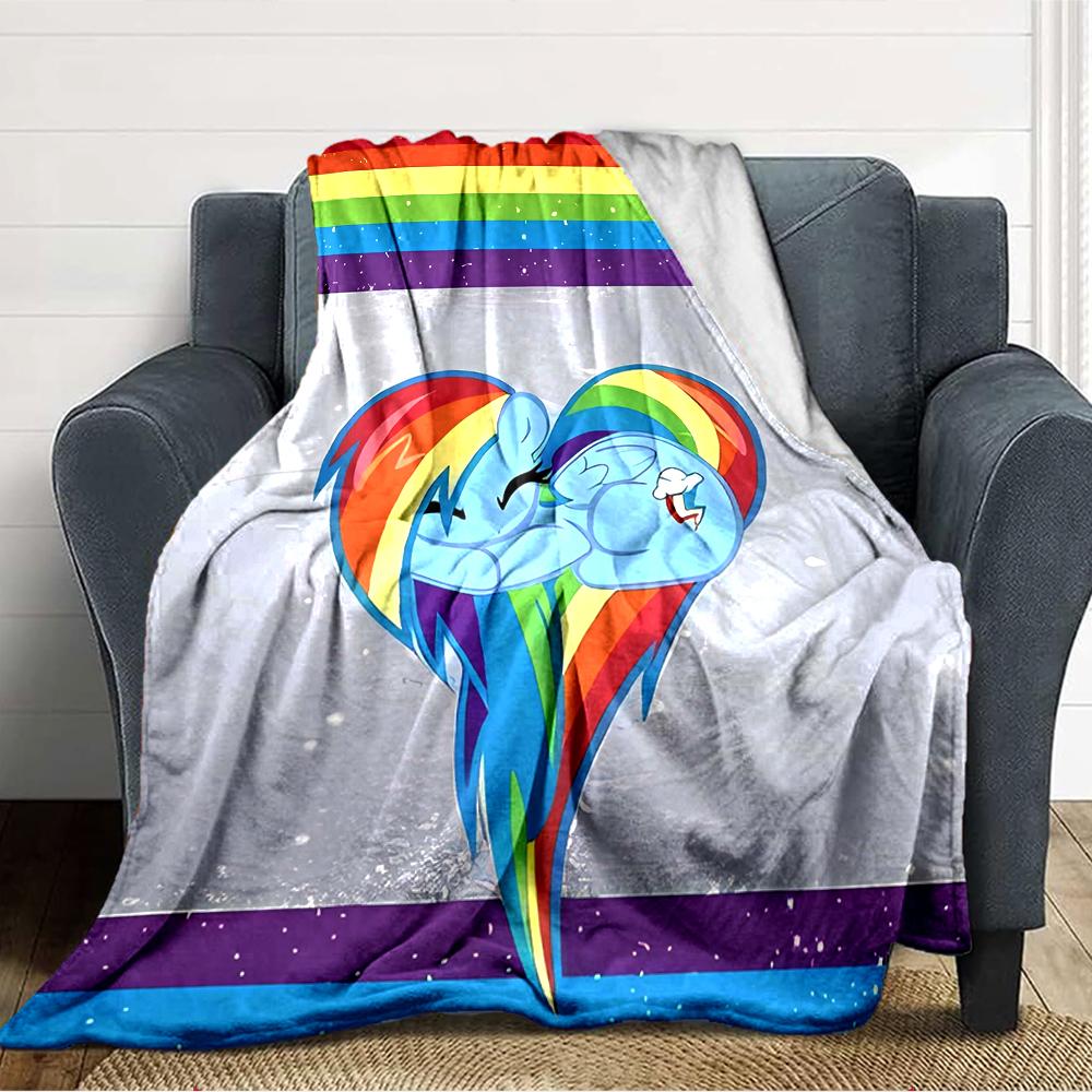 1pc My Little Pony6 Blanket, Gift, for Men and Women, Soft Blanket, Good for Sofa Bed Couch Travel, Lightweight Flannel Blanket
