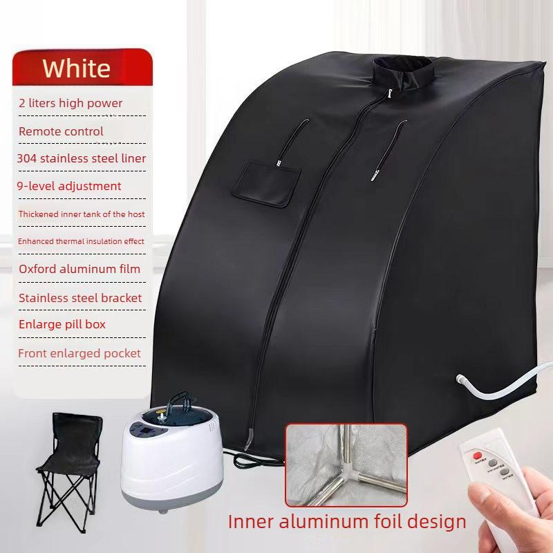 Household Portable Steam Sauna Kit Portable Folding Sweat Steamer Whole Body Steam Cycle Sauna Bath Box