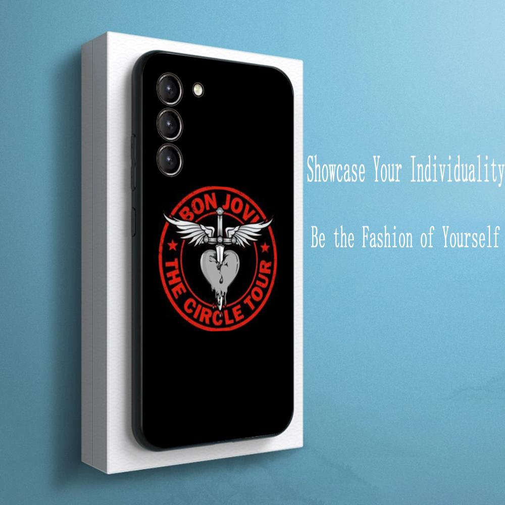

Fashion personal BonS ins jovi design Phone Case For Samsung Galaxy S25 S24 S23 S22 S21 S20 Plus Ultra Note20 Soft Black Galaxy S25 Ultra