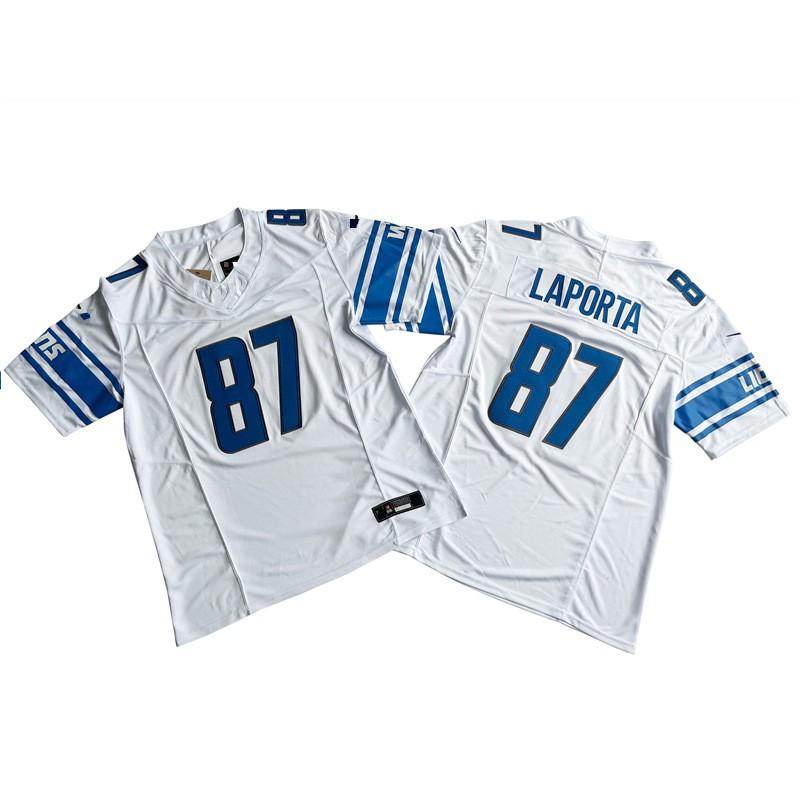 Mens American Football Jersey With Embroidered Number 14 Lion Team Design Cotton Blend Unisex Sportswear Training Game