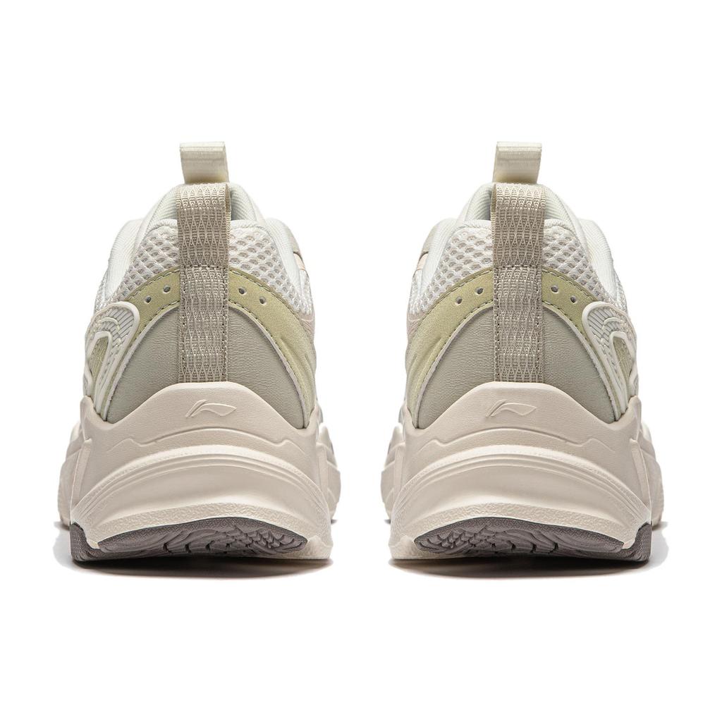New LiNing Meteor Cushioning Anti-Slip And Wear-Resistant Support Low-Top Casual Shoes Women's White Green AGCU122-2
