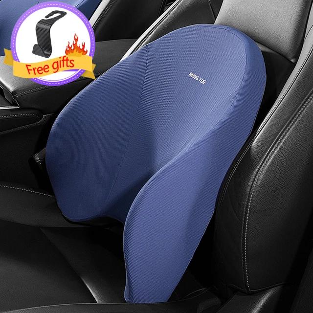 Car Neck Pillow Car Seat Lumbar Headrest Support Memory Foam Waist Neck Pillow Car Travel Back Support Car Interior Accessories