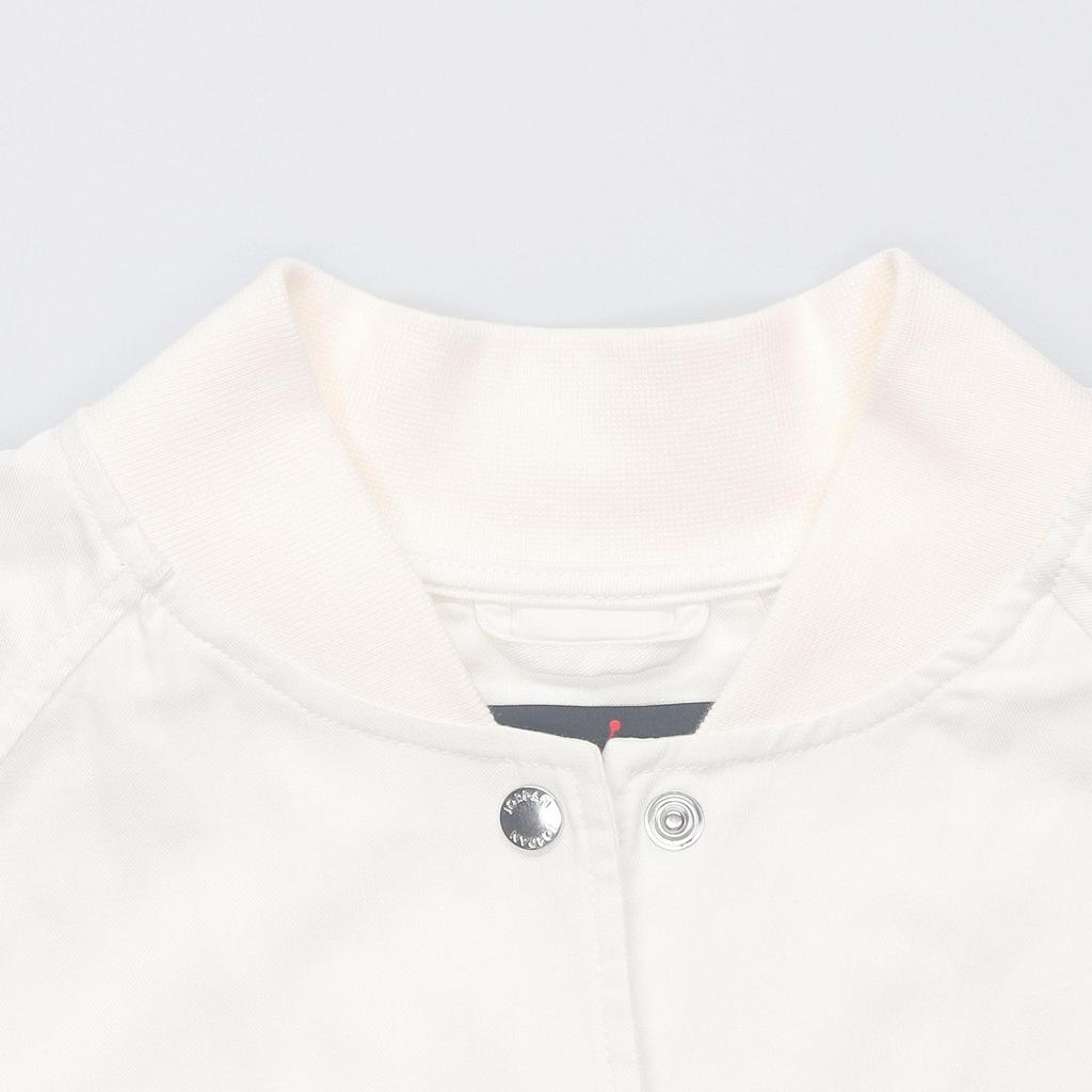 Jordan Solid Color Elastic Hem Casual Long Sleeve Jacket Women jackets Sail-White FN5787-133
