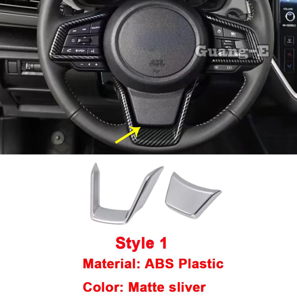 For Subaru Crosstrek XV 2024 2025 ABS Door Handle Water Cup Holder Front Armrest Side Air Vent Outlet Cover Accessory steering wheel 1