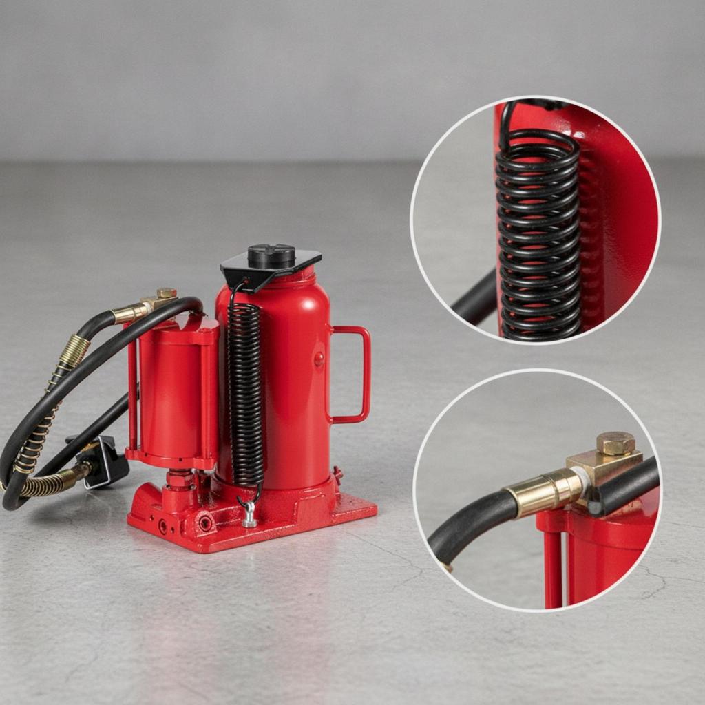 Air Hydraulic Bottle Jack 12-Ton with Pump Dual-Use for