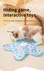 Interactive Cat Teaser: Self-Entertainment Hiding Turntable Toy