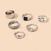 Alloy Ring Set With Eightpointed Star Design For Womens Fashion Jewelry