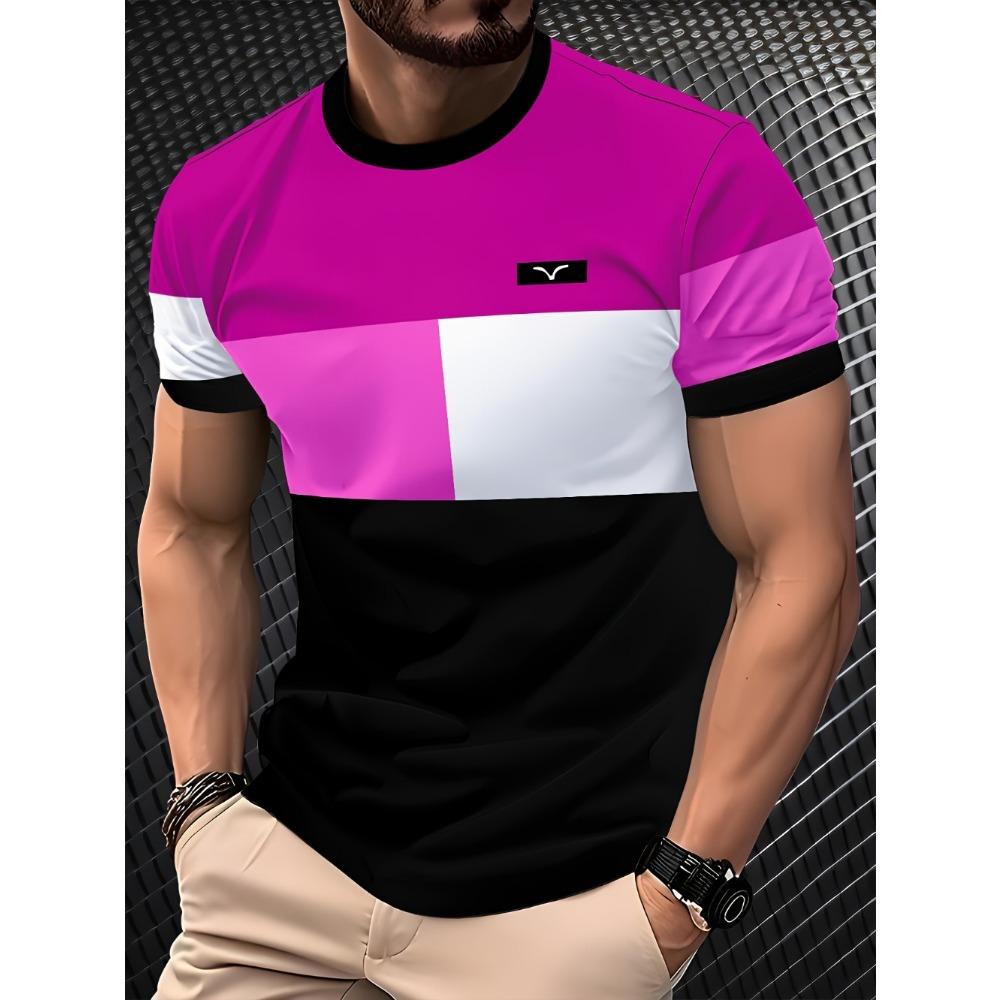 

Men s 3D Digital Printing Short-sleeved T-shirt Trendy Breathable O-Neck Top Fashionable and Versatile S