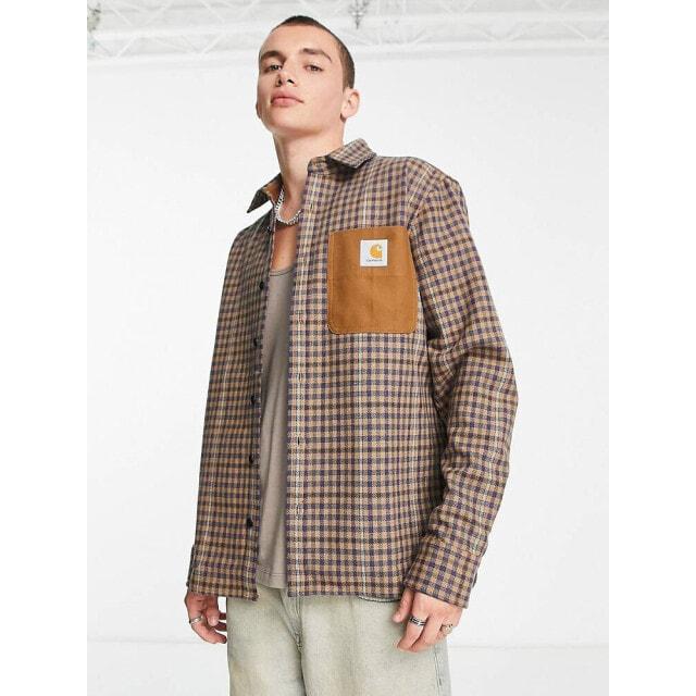 

Бежевая рубашка в клетку Carhartt WIP Asher