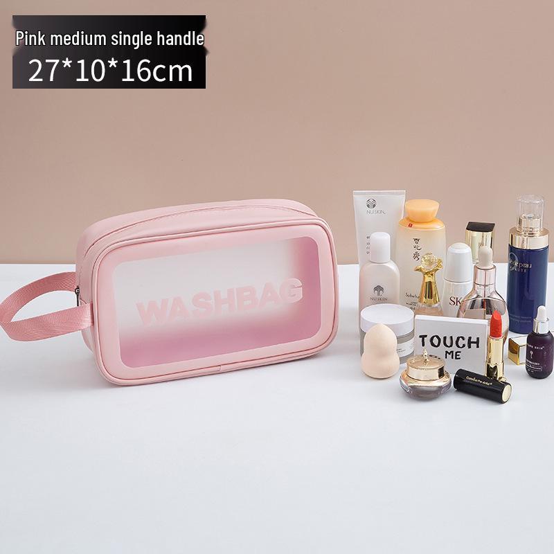 

Large Capacity Waterproof Makeup and Skincare Travel Bag with Wet/Dry Separation