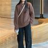 Vintage Pullover Fried Dough Twists Sweater Women Wear Loose Knit Blouse In Autumn and Winter