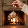 Celebration Tree Trim Christmas Magic Castle Hanging Ornament Acrylic Festive Holiday Decor Pendant for Durable Winter Ornament Home Party