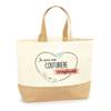 Tote Bag - PLANETEE - Irreplaceable Seamstress - Jute - Printed In France - Sturdy Handles