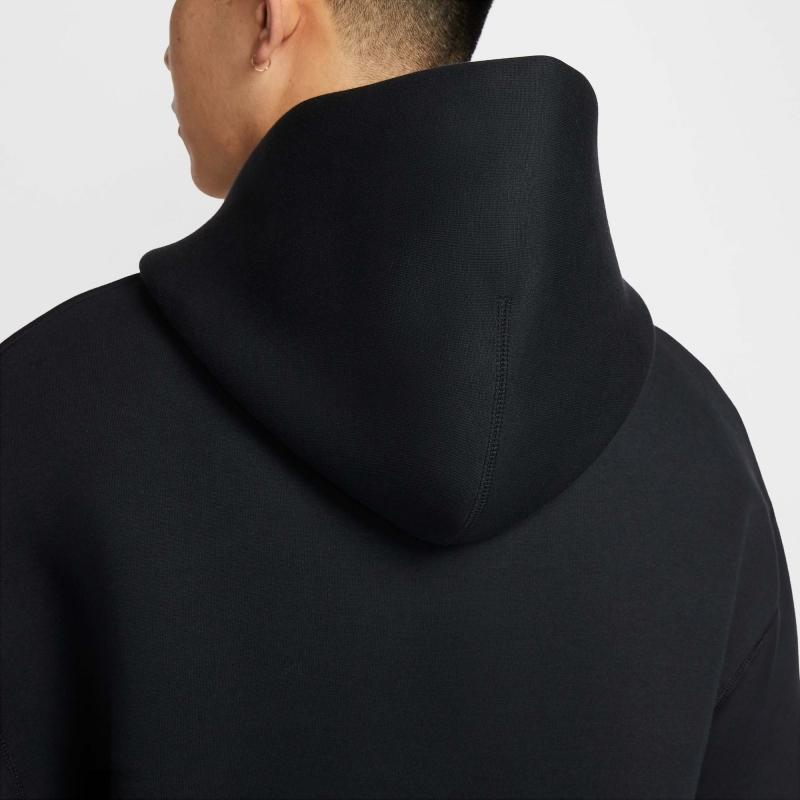 Nike Tch Flc Hoodie Comfortable Soft Versatile Sweatshirt Men Hoodies Black HM9790-010