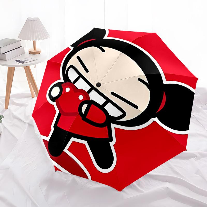 Loveheart, Cartoon Automatic Opening and Closing, 8 Rib Structure Portable Umbrella, Suitable for Men and Women In All Seasons  Perfect Gift