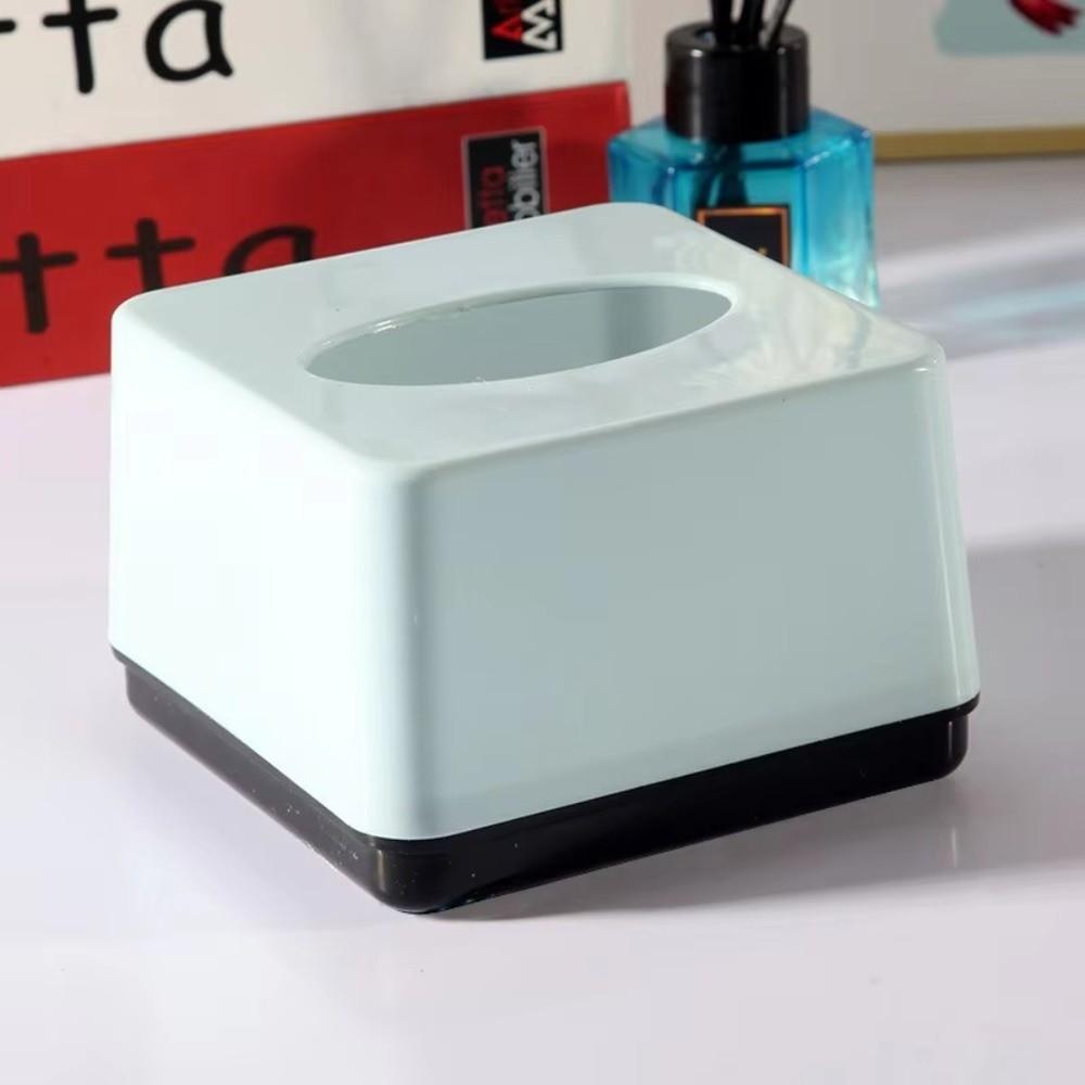 Square Napkin Holder Solid Color Tissue Case New Tissue Box  Home Use