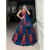 Add this phenomenal spirit of our navratri lehenga with printed design in your garba collection