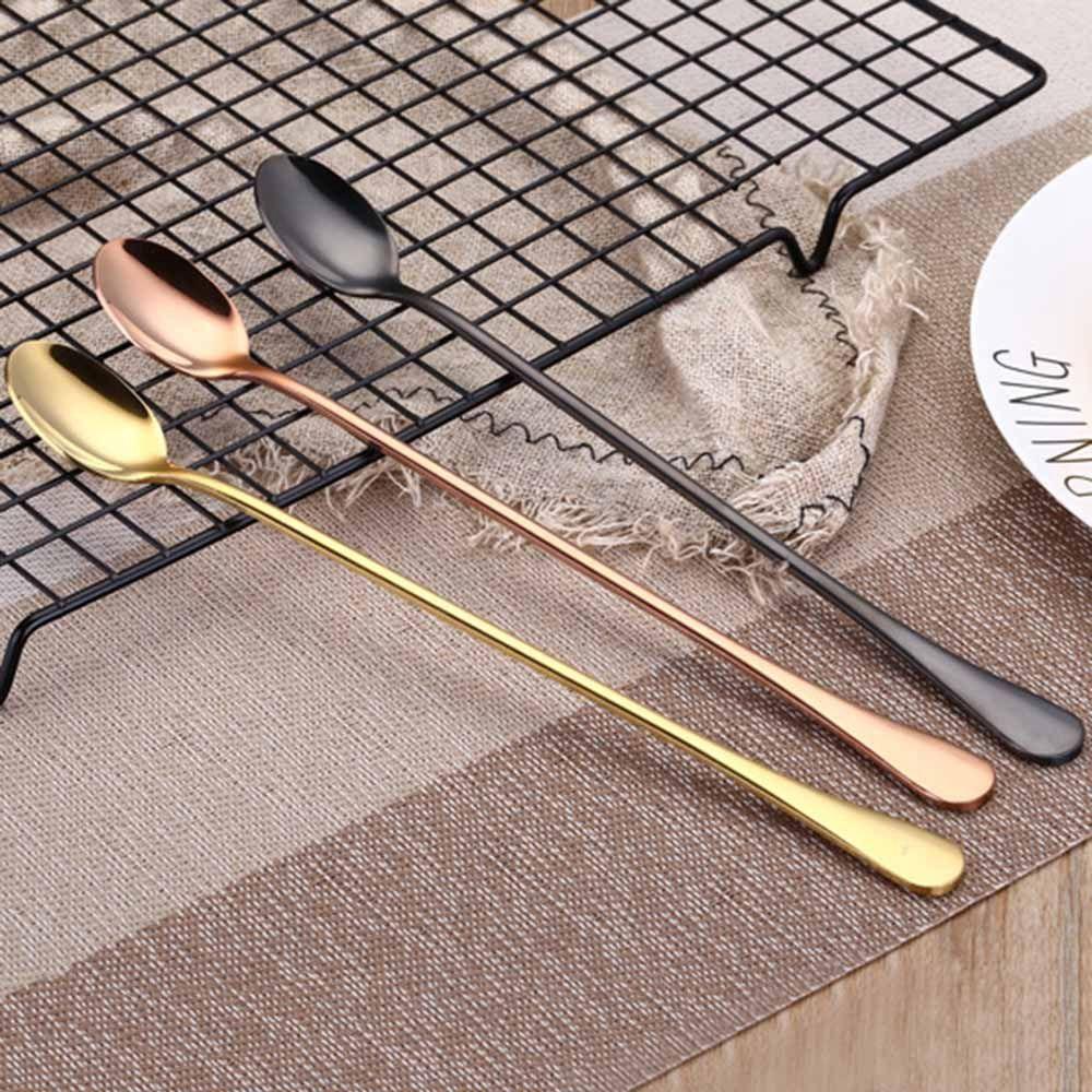 24cm Bar Stainless Steel Tableware Flatware Home Ice Cream Spoon Spoon Coffee Spoon Teaspoons
