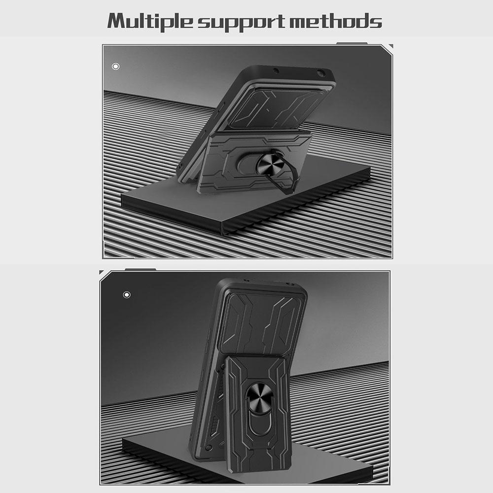 For Infinix GT 20 Pro 5G Case PC+TPU Kickstand Phone Back Cover with Camera Slider