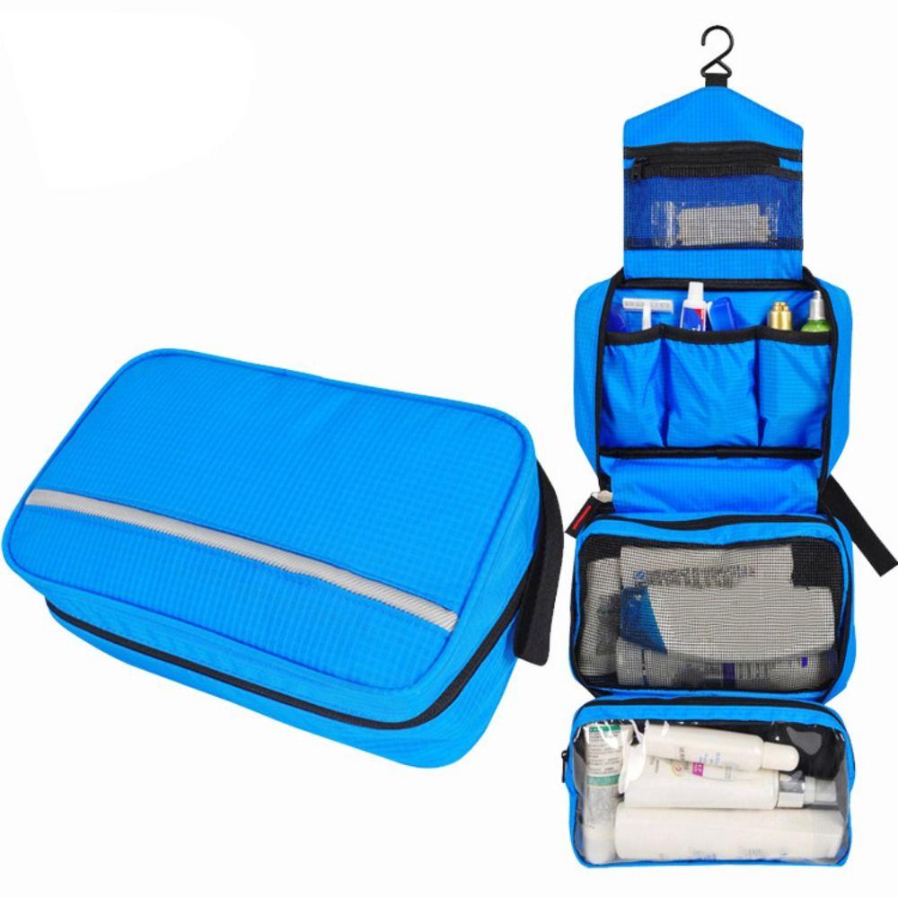 Portable Travel Toiletry Bag Sturdy Hanging Hook Cosmetic Bag Wash Organizer Kit  Business Trips