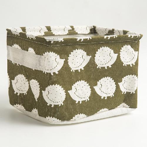 Fabric Storage Box Cotton and Linen Storage Box Desktop Storage Box Cosmetic Storage Basket Underwear Storage Basket