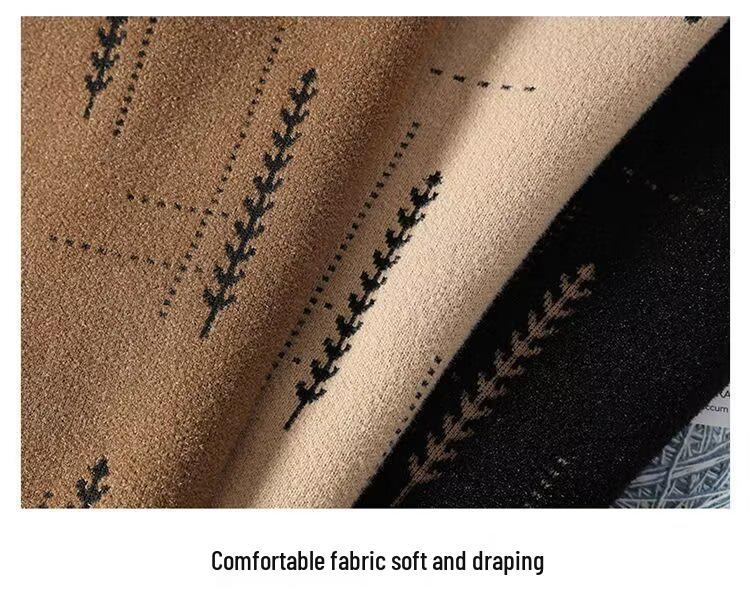 Men's Retro Japanese-Style Wool Knit Sweater - Round Neck, Loose Fit, Autumn/Winter Pullover.