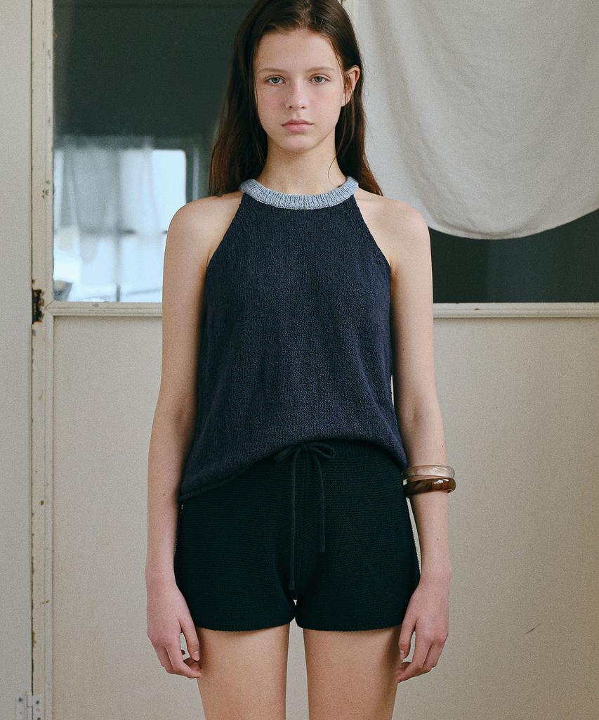 ANDNEEDS Fetta Halter Sleeveless (Navy)