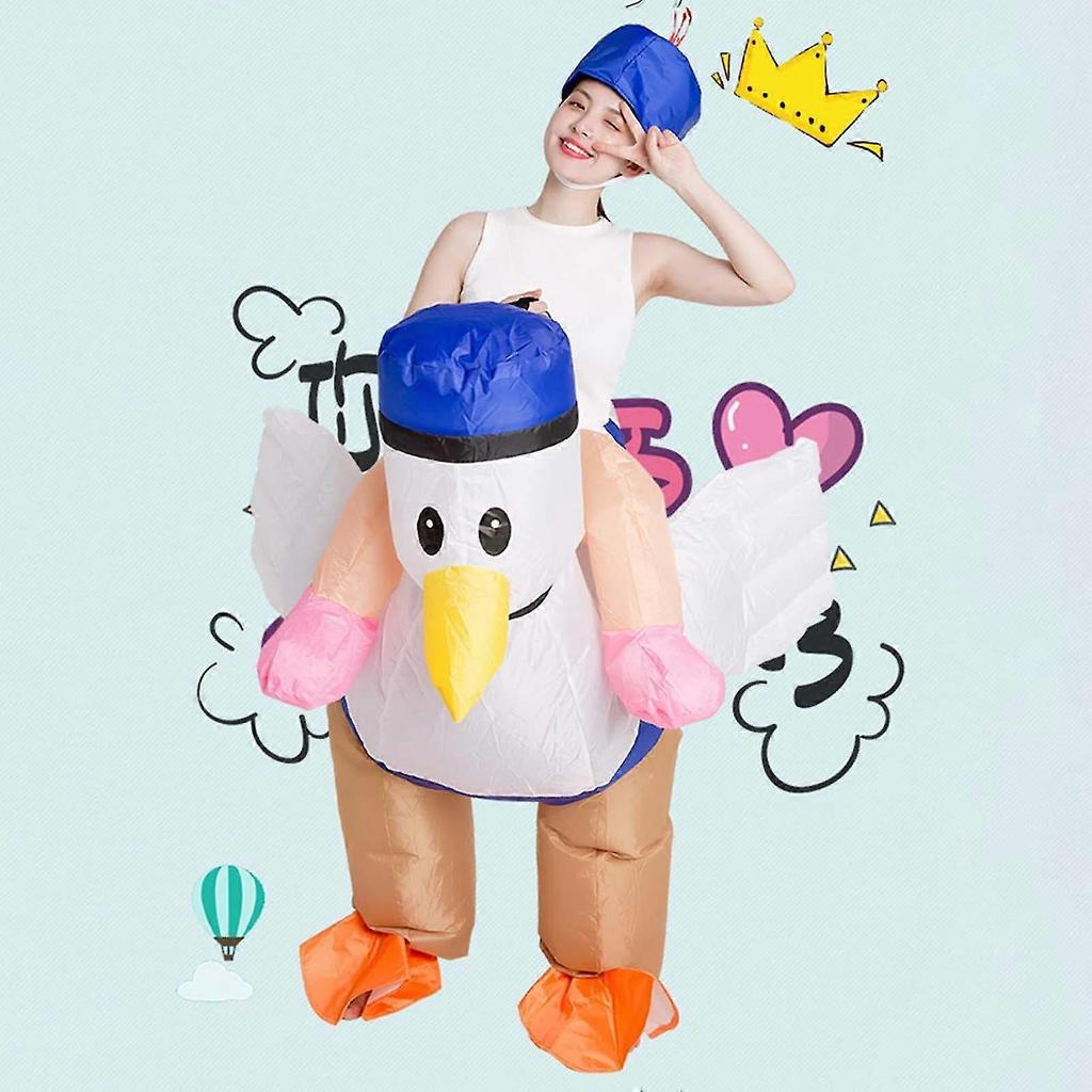 Lovely Flying Chick Inflatable Clothing Lightweight Battery Powered Costume For Unisex Women Men yu