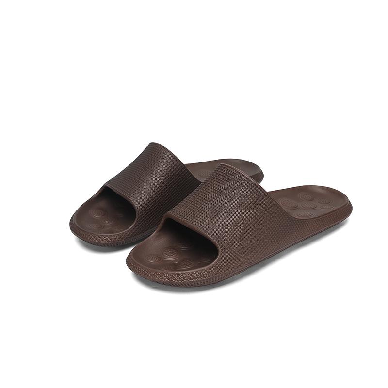 Summer New Flat Heel Sandals Home Indoor Bathroom Slippers Non Slip Rubber Block Design Suitable For Both Men And Women