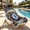 Chelsea FC Print Beach Towel Design, Soft, Lightweight. for Home Bathroom, Spa, Pool, Yoga, Surfing, Camping, Gift for Family, Friend