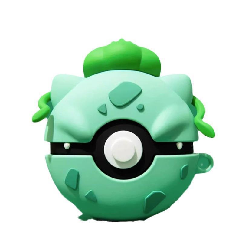 For Airpods 4 Case 2024,Pokemon Green Ball Shockproof Protective Earphone Silicone Cover For Airpod 4 Case Funda Boys Girls
