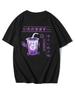 Summer Women Cotton T-shirts Cartoon Milk Tea Drink Printing Short Sleeve Tees O-Neck Loose Tops Street Casual Female Clothes
