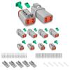 Gray, IP68 Waterproof DT Connector, 5-piece Set With Contact Kit, 16-20 Wire Gauge. Tool Accessories For Waterproof Connectors.