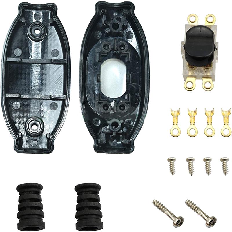 Outdoor Dustproof Rocker Switch IP65 Waterproof In Line Switch Cord Switch Appliance Switch Inline ON/Off Rocker Double Switch