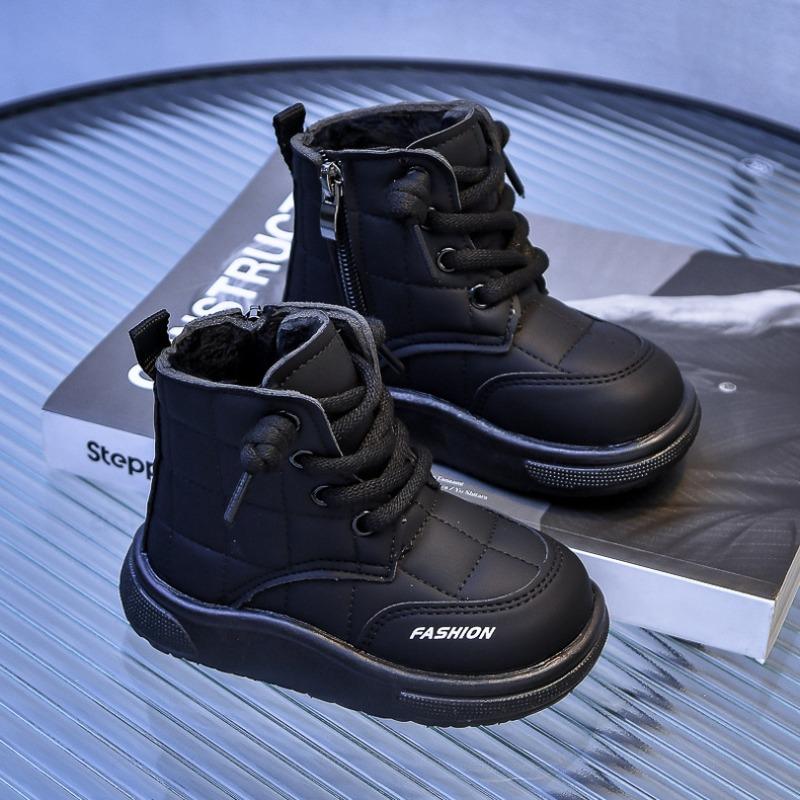 Boys' and Girl's Snow Boots | Fleece-Lined Warm Bread Shoes for Toddlers & Young Kids, Anti-Slip Soft-Sole Winter Boots