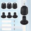 3pcs Shower Knobs Replacement Kit, Matte Black Shower Knobs Include Base Connectors Screws Compatible with pfister Verve Bathtub Faucet Handle