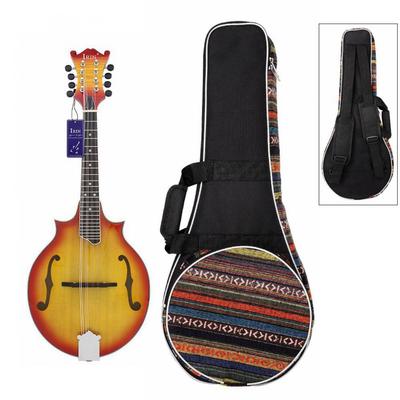 IRIN High Quality Black Mandolin Backpack Knitted Double Straps Pad Cotton Thickening Soft Gig Case